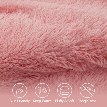 Luxe Flannel Faux Fur Comforter Set – Warm Shaggy Bedding